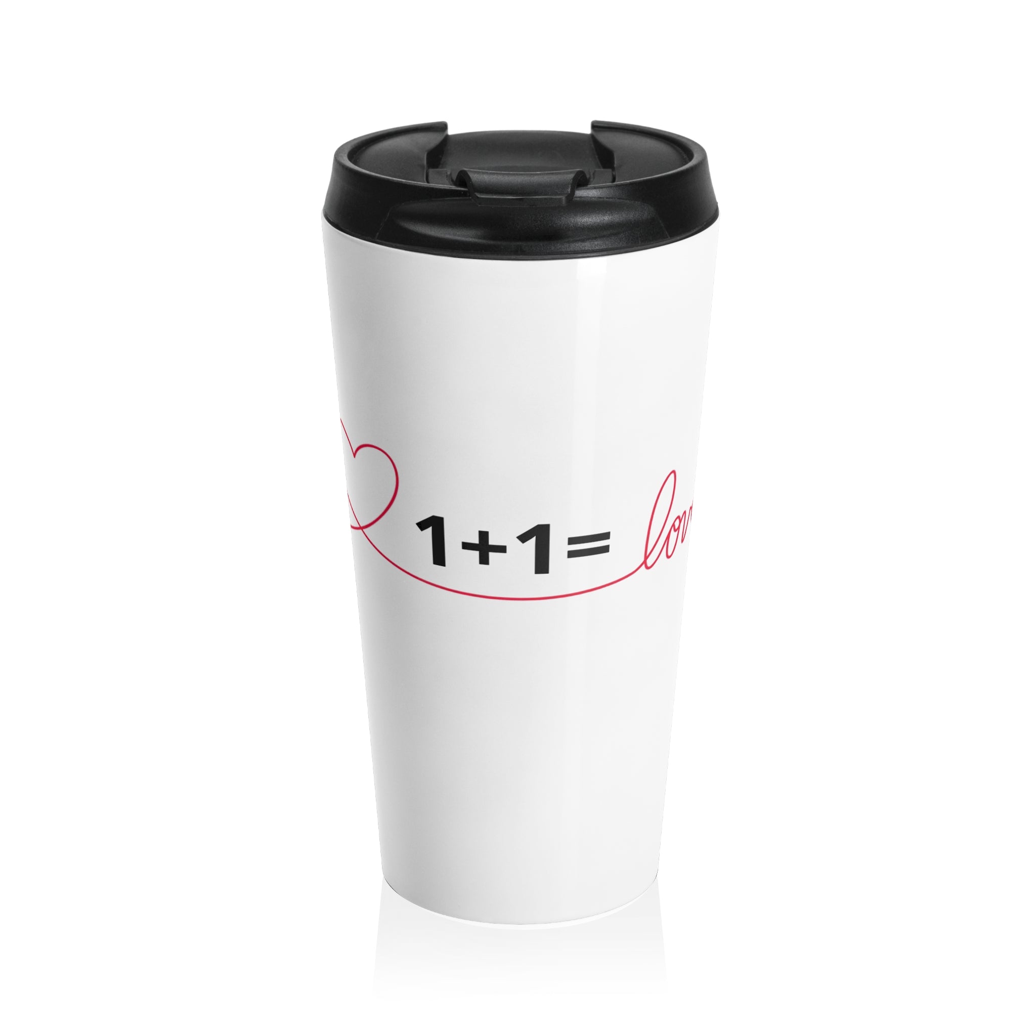Stainless Steel Travel Mug with Love Equation