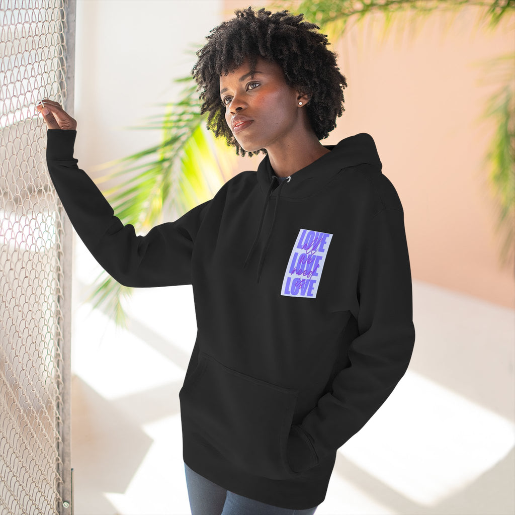 Three-Panel Fleece Hoodie