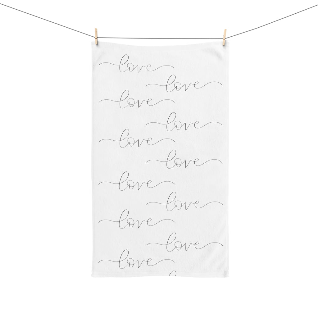 Chic Love Hand Towel