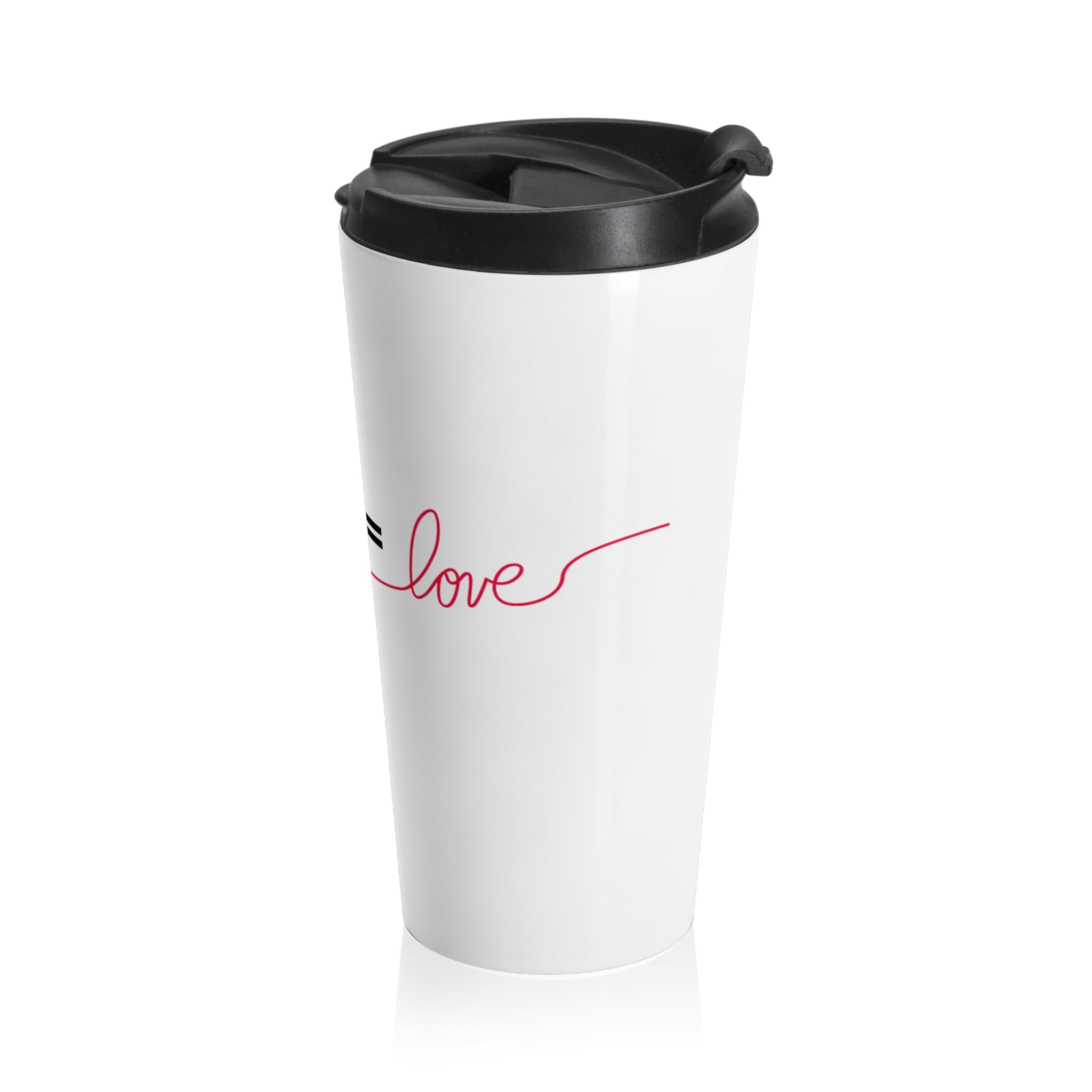 Stainless Steel Travel Mug with Love Equation