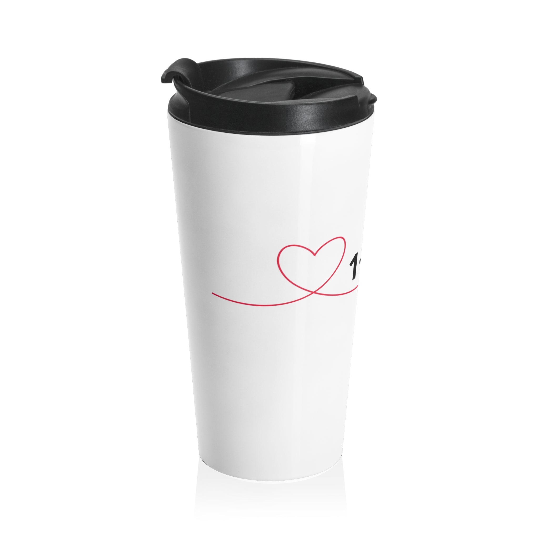Stainless Steel Travel Mug with Love Equation