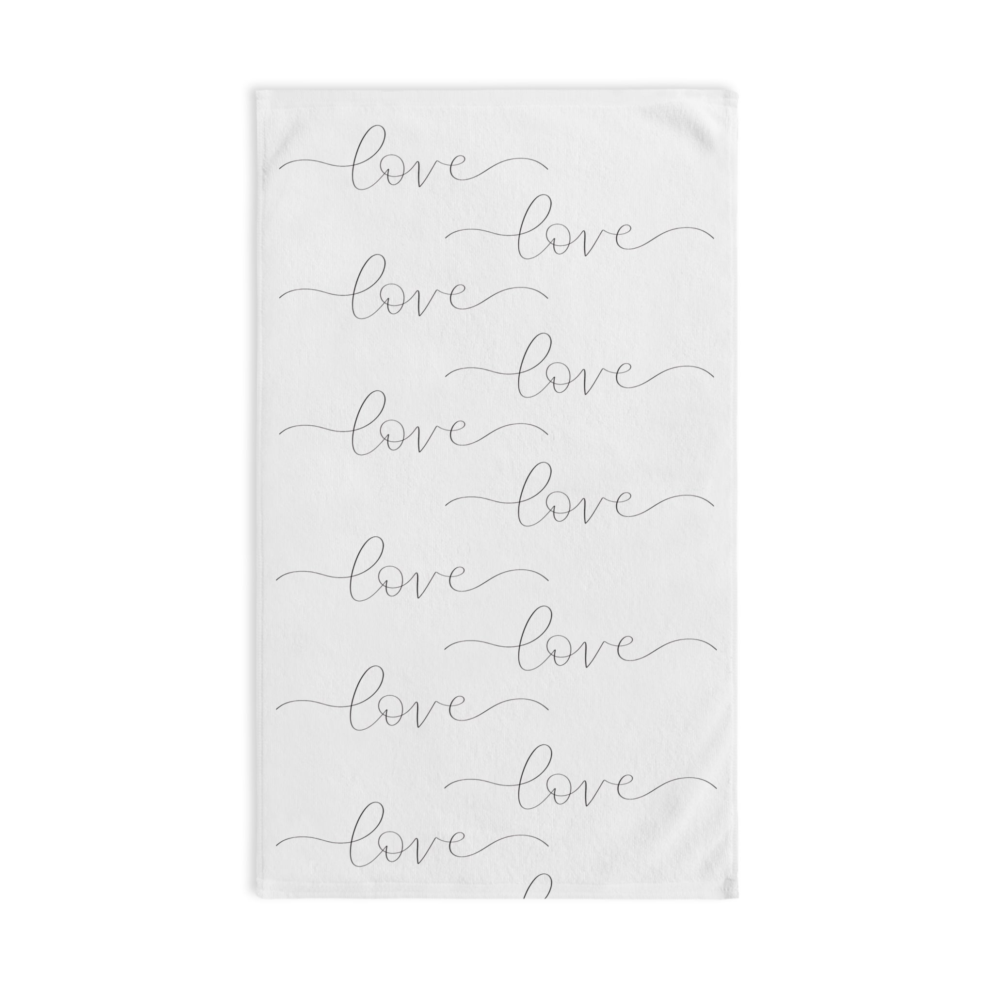 Chic Love Hand Towel