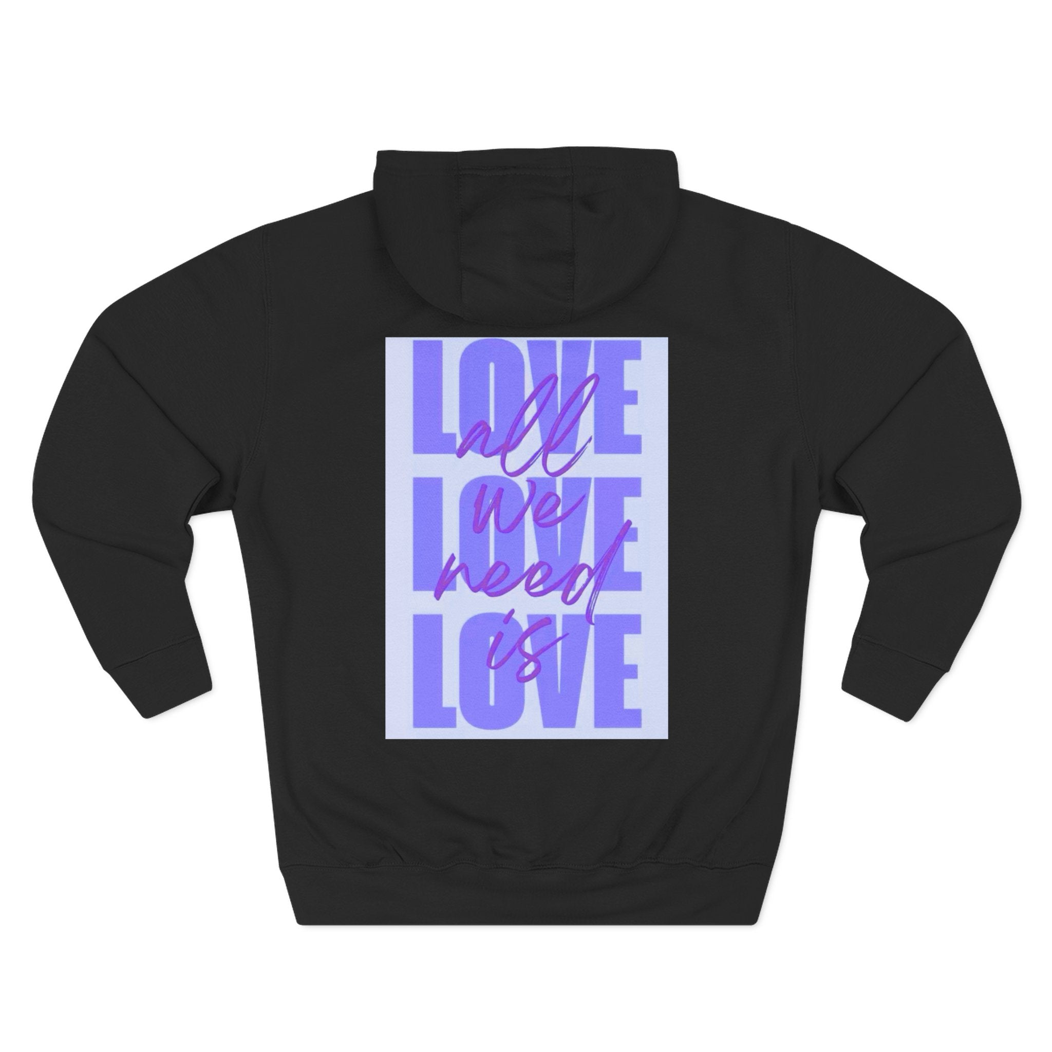 Three-Panel Fleece Hoodie