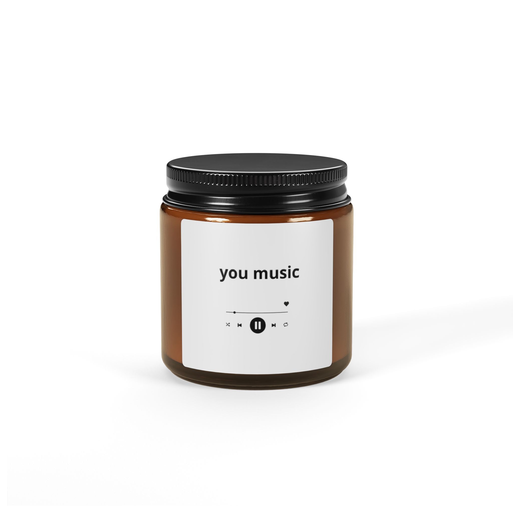 Scented Soy Candle with Music Theme
